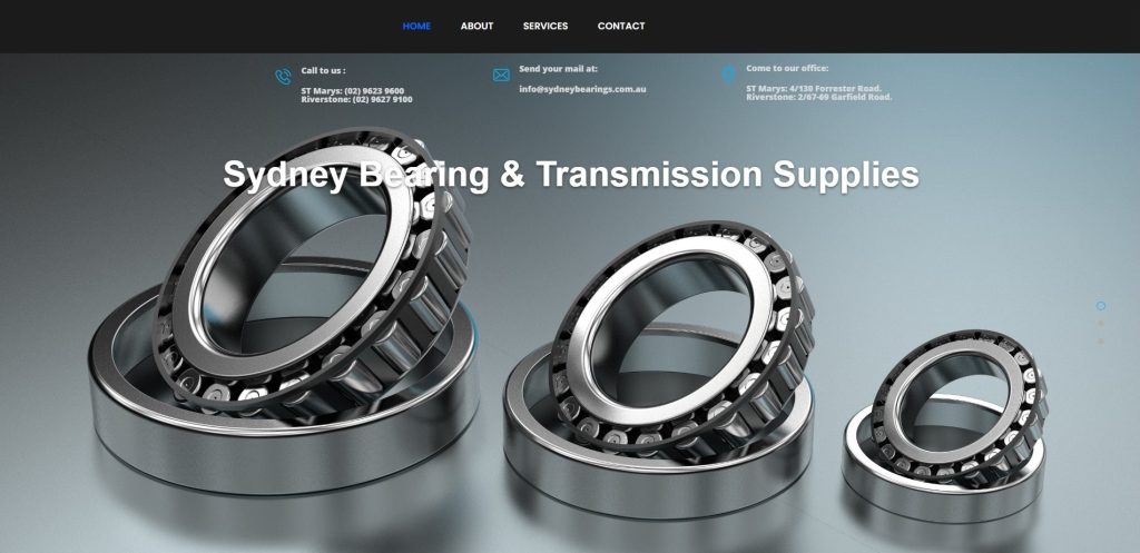 Sydney Bearings Web Design